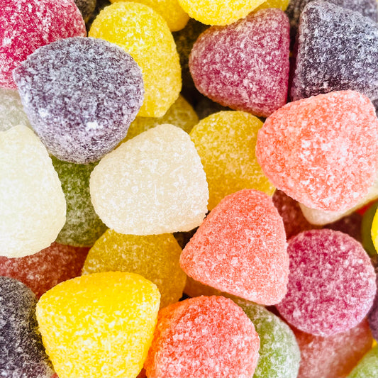 Colourful American Hard Gums Coated With Sugar