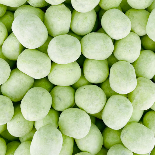 Apple bon bons in a light green colour 