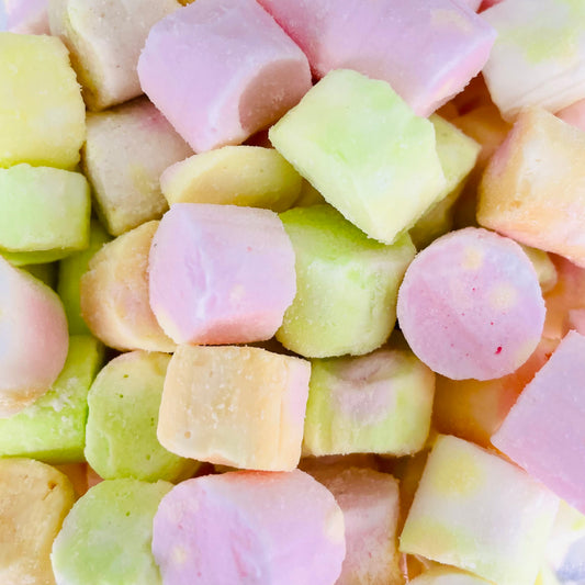 Round pieces of Edinburgh rock 