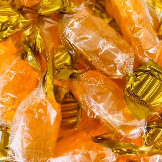 Cough Candy in clear packaging in the shape of a twist